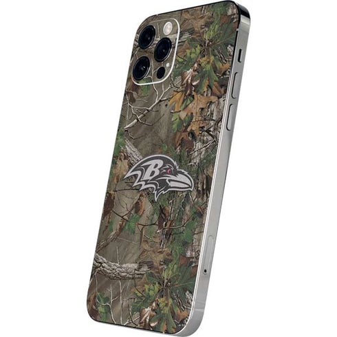 NFL Baltimore Ravens Realtree Xtra Green Camo iPhone 12 Pro Skin
